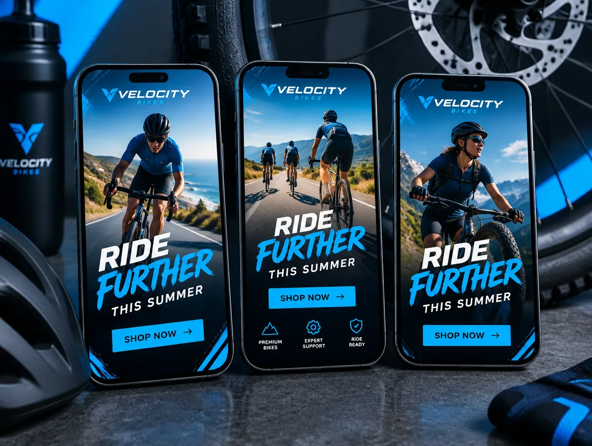 Velocity Bikes: summer short-video ad campaign