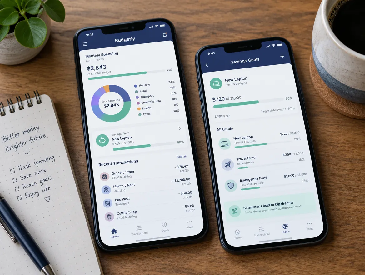 Budgetly: spending insights and savings goals