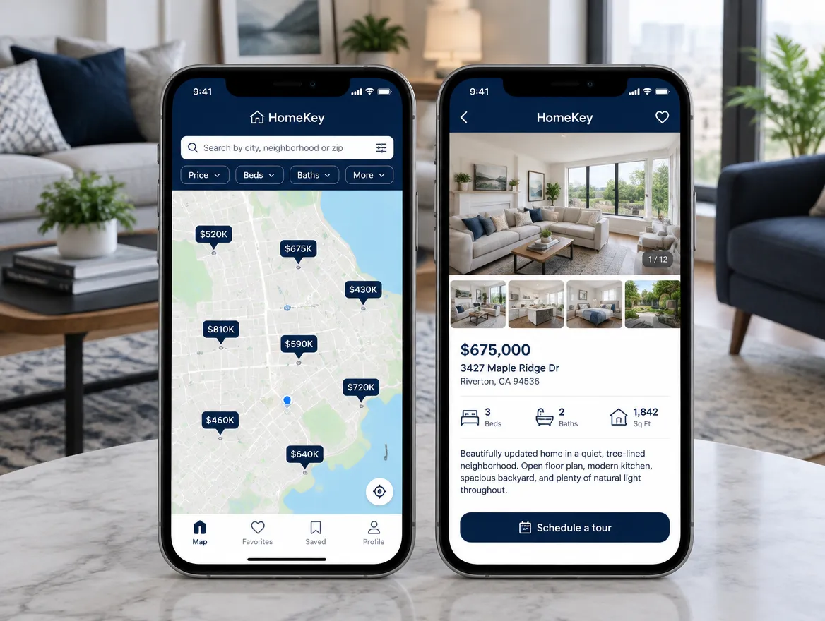 HomeKey: map search, listings and tour booking