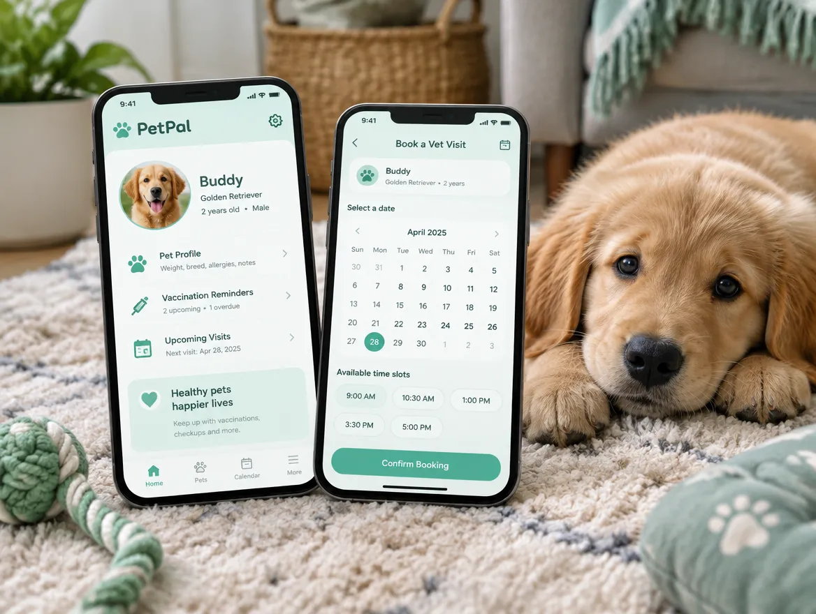 PetPal: pet profiles, reminders and vet booking