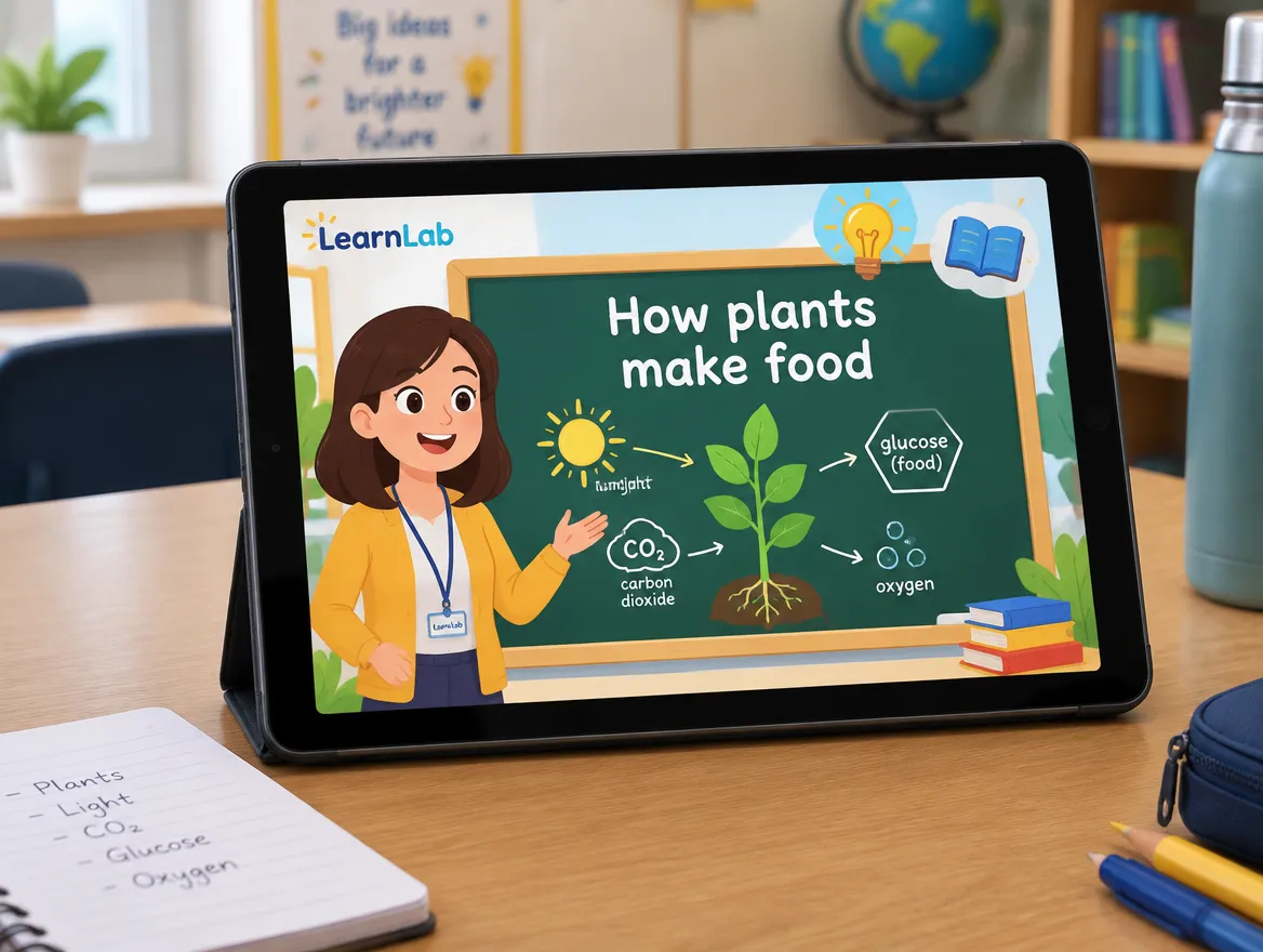 LearnLab: animated lesson series for an online school