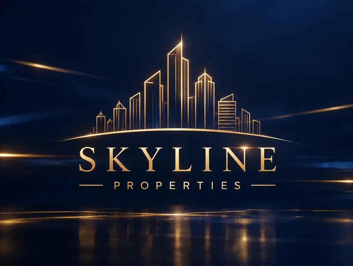 Skyline Properties: five-second logo reveal animation