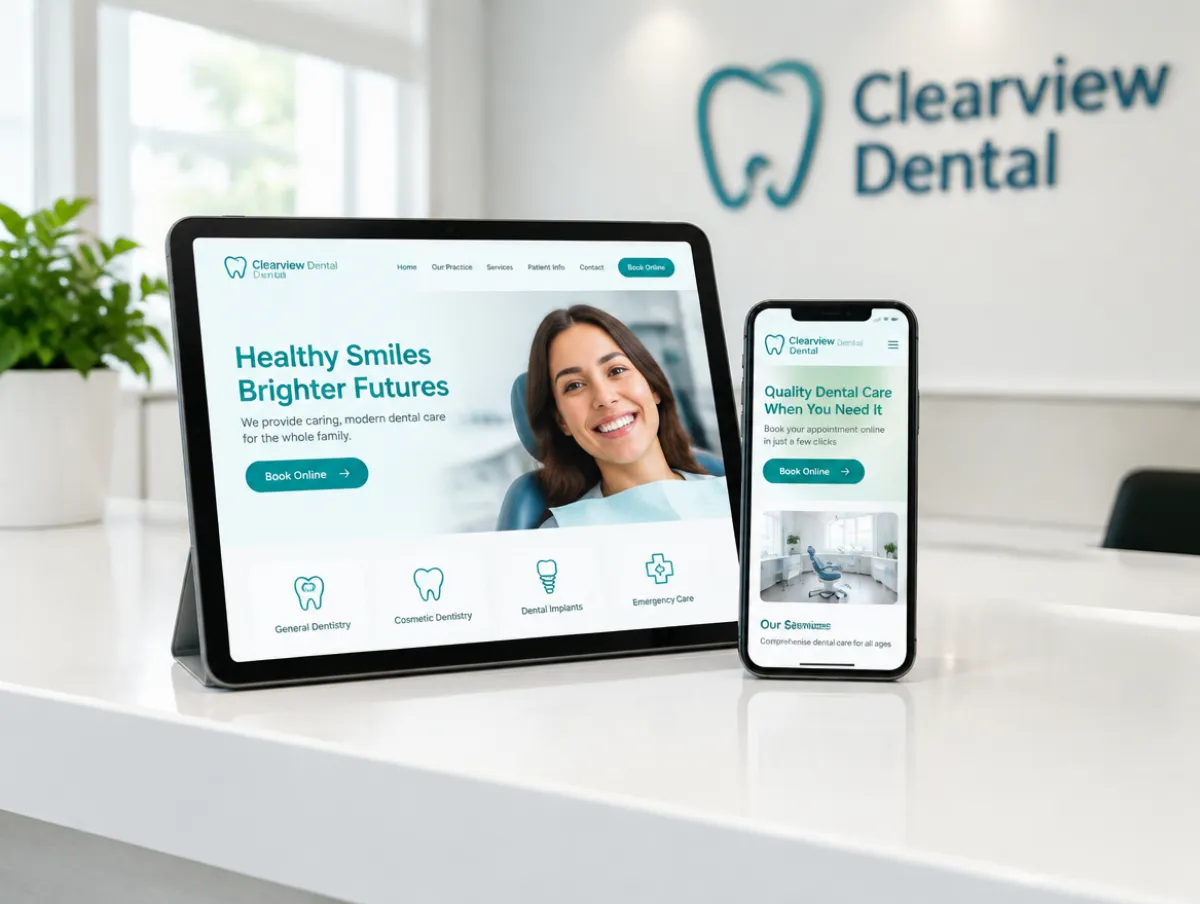 Clearview Dental: practice website with online booking