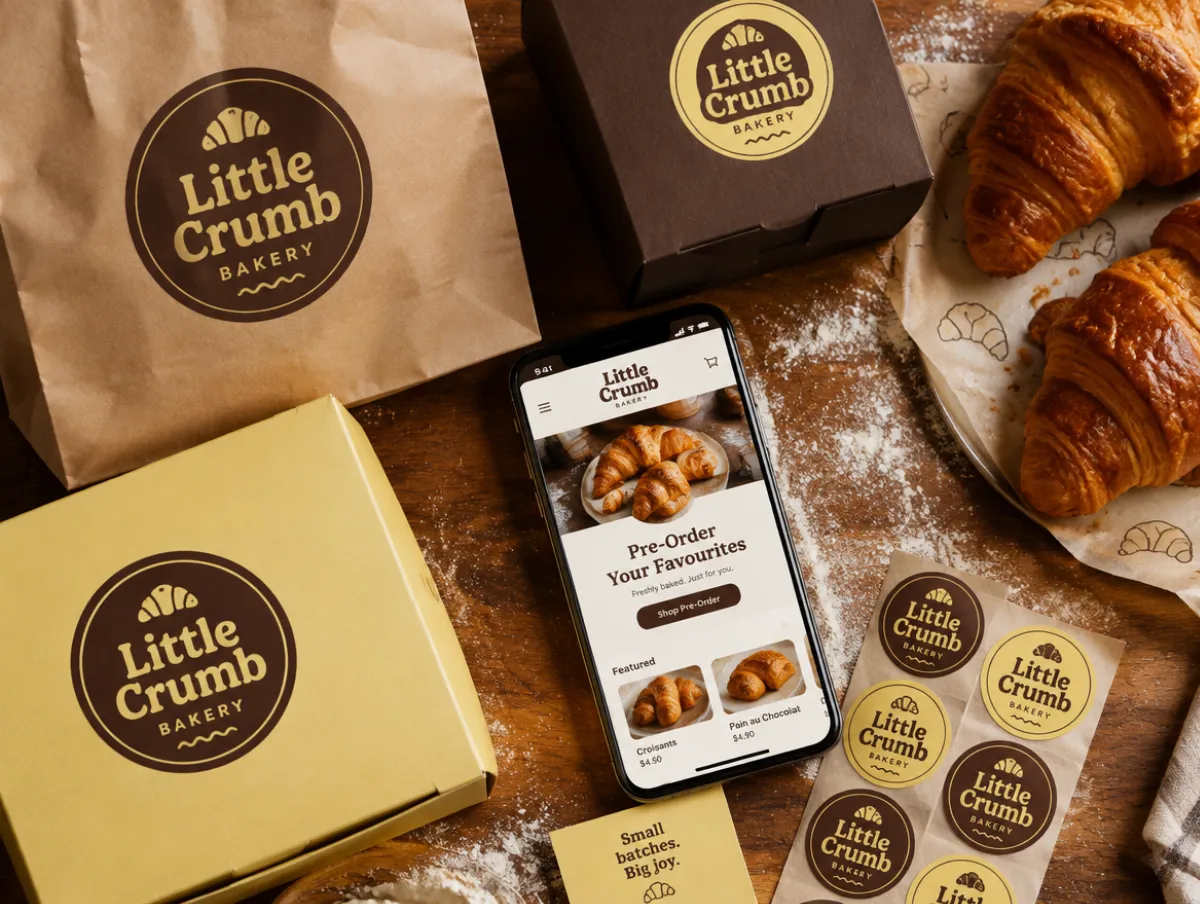 Little Crumb Bakery: bakery identity and pre-order shop