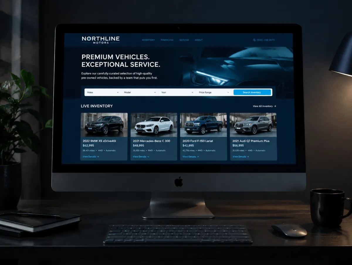 Northline Motors: dealer site with live inventory search