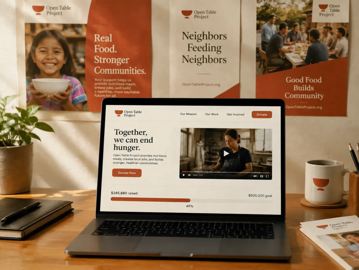 Open Table Project: donation site and campaign film